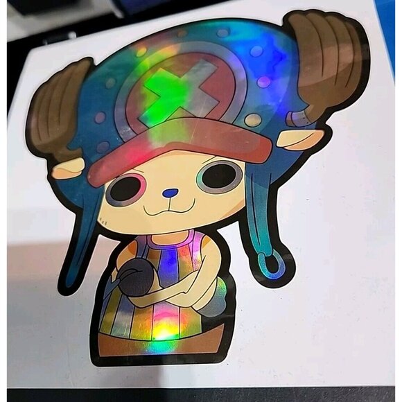 One Piece Chopper Holographic Anime Motion Car Sticker Decal Peeker - Picture 3 of 3